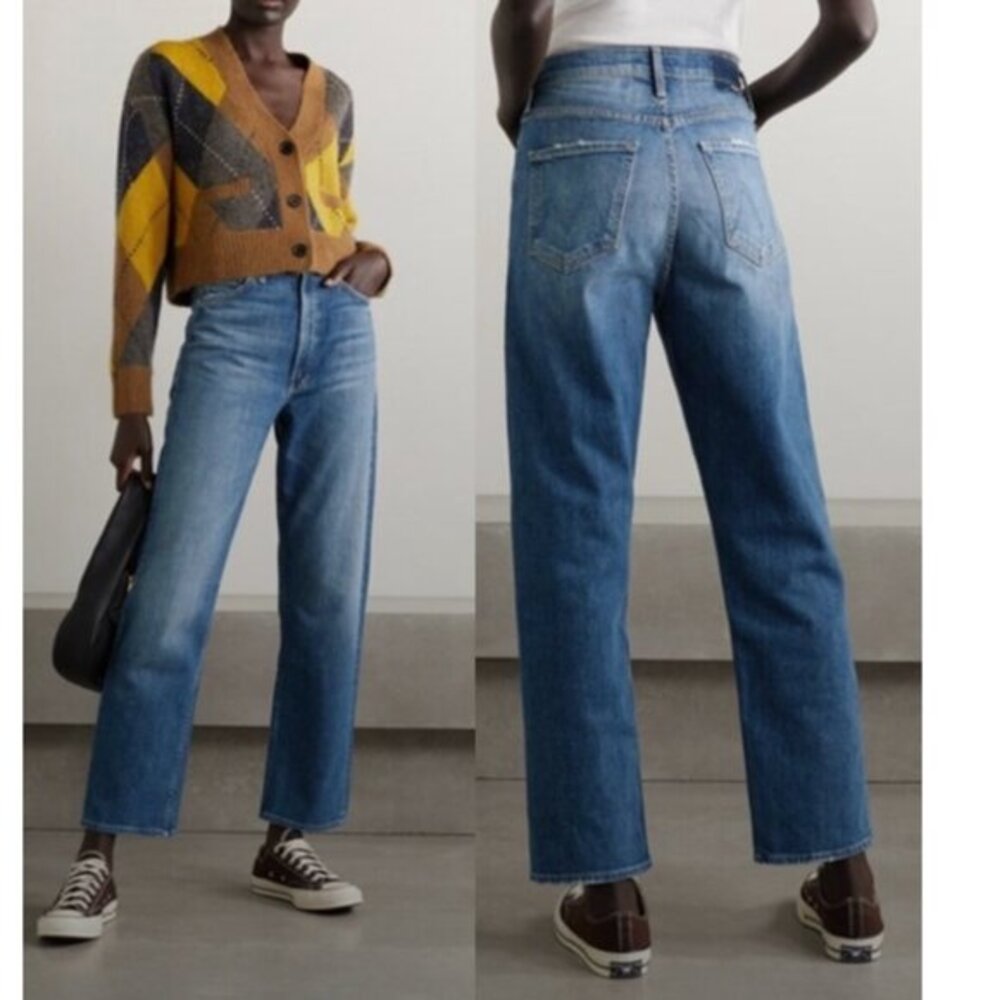 MOTHER Light Blue Straight Leg Jeans